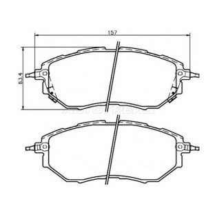 Колодки тормозные перед SUBARU LEGACY BP/BH AKEBONO