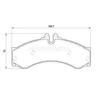 Колодки тормозные передн/RR MERCEDES SPRINTER 901/902/903/904/906/909 BREMBO