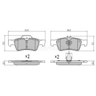 Колодки тормозные зад MERCEDES W211/W212/C219/C218 SAT