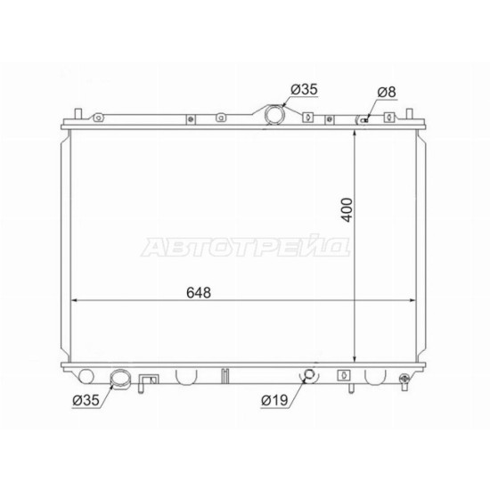 Радиатор MITSUBISHI CARISMA 1.9TD 96- MT SAT