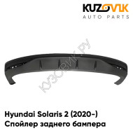 Спойлер накладка заднего бампера Hyundai Solaris 2 (2020-) рестайлинг KUZOVIK