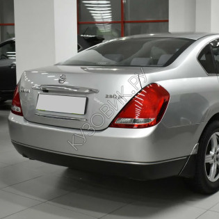 Задний бампер с отв под молдинг в цвет кузова Nissan Teana J31 (2004-2007)