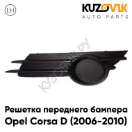 Заглушка противотуманной фары левая Opel Corsa D (2006-2010) KUZOVIK